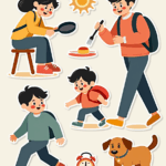 Family Life & Relationships - Sticker Sheet v12